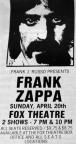 20/04/1980Fox theater, Atlanta, GA